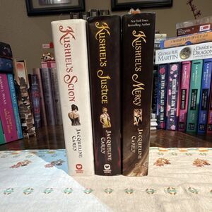 Jacqueline Carey Kushiel's Scion/Justice/Mercy 3-Book Hardcover Lot 1st Ed/1st